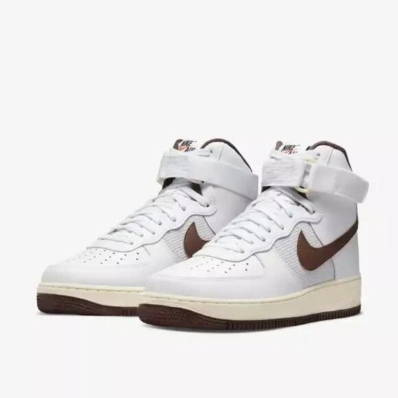 Nike Air Force 1 High '07 White Light Chocolate 2022 DM0209-101 Mens